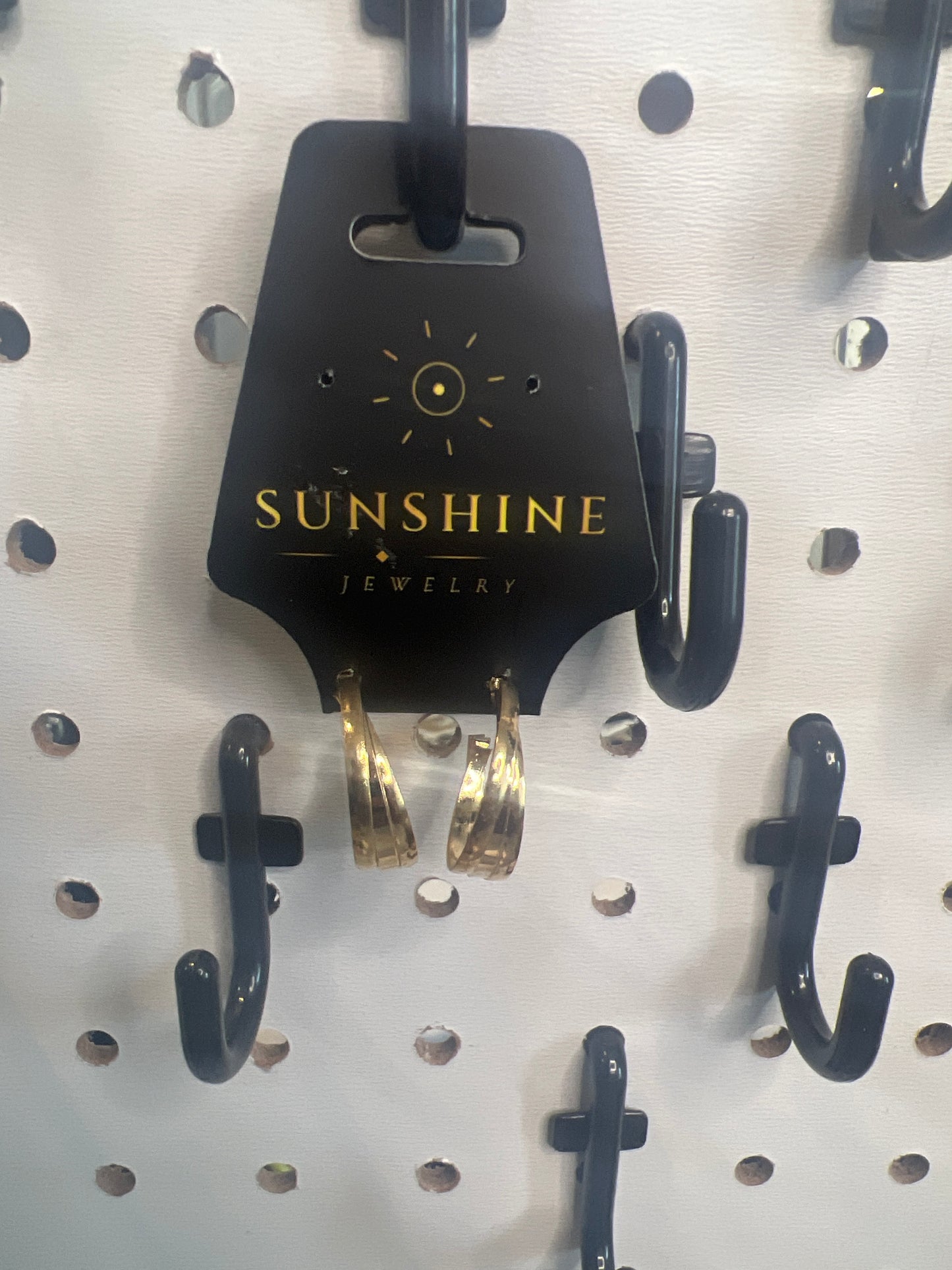 Gold-Plated Chunky Hoop Earrings