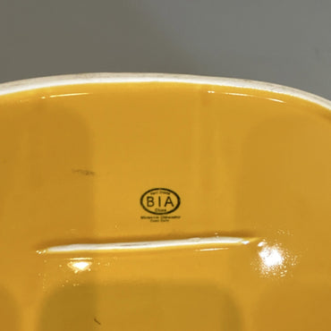 BIA Yellow Ceramic Oval Baking Dish Microwaveable Dishwasher Oven Safe1