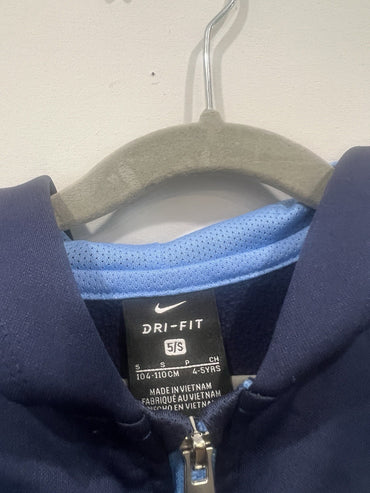 Nike Dri-FIT Boys Full Zip Hoodie Navy Blue Light Blue White Size 5/S and Pants1