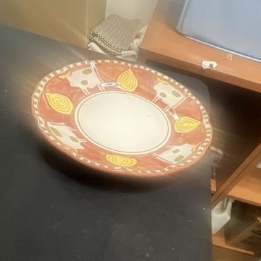 Sottimare Ceramic Round Glossy Plate Multicolor 9-1/4 Wide 7/8 Deep1