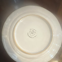 Solimene Ceramic Round Glossy Plate Cow Theme Printed Backstamp Italy Size 9-3/41