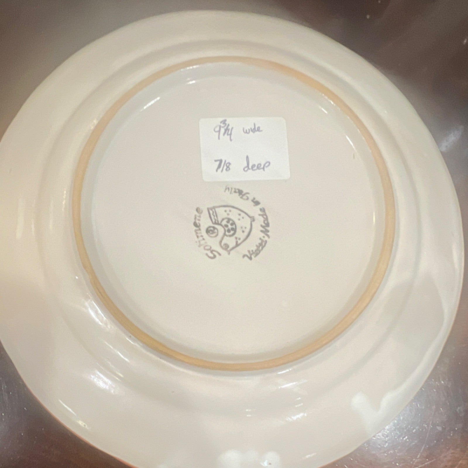 Sottimare Ceramic Round Glossy Plate Multicolor 9-1/4 Wide 7/8 Deep2