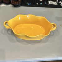 BIA Yellow Ceramic Oval Baking Dish Microwaveable Dishwasher Oven Safe0