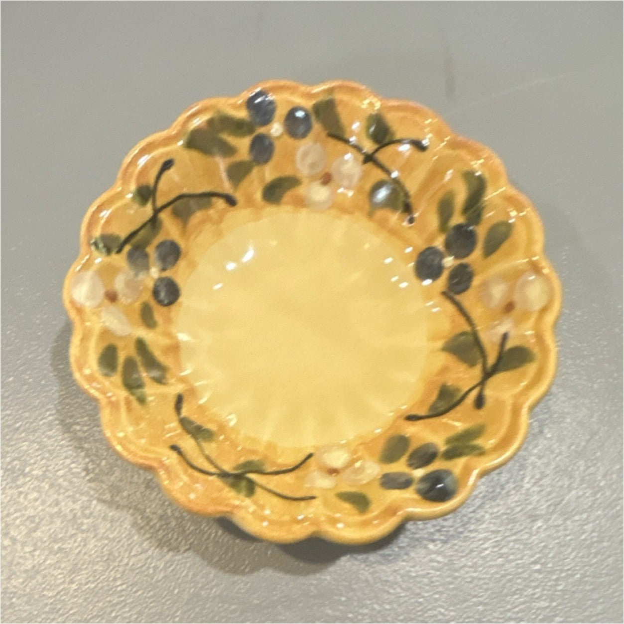 Le Petit-Laverd Ceramic Scalloped Floral Bowl France0