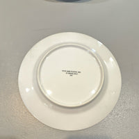 Fitz & Floyd Red Yellow White Ceramic Round Glossy Plate Printed Backstamp1