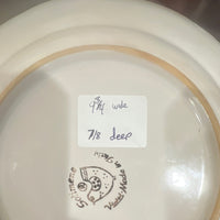Solimene Ceramic Round Bowl Hand Painted Animal Glossy 9 3/4" x 7/8" Deep2