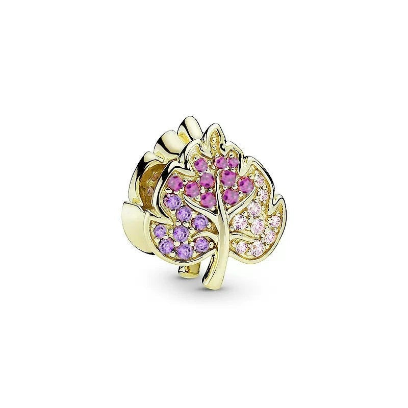 18K Gold Plated Mixed Charm Beads Set | CZ Crystal Hearts Crowns Butterfly Star Bracelet Charms | JC Sunshine Jewelry