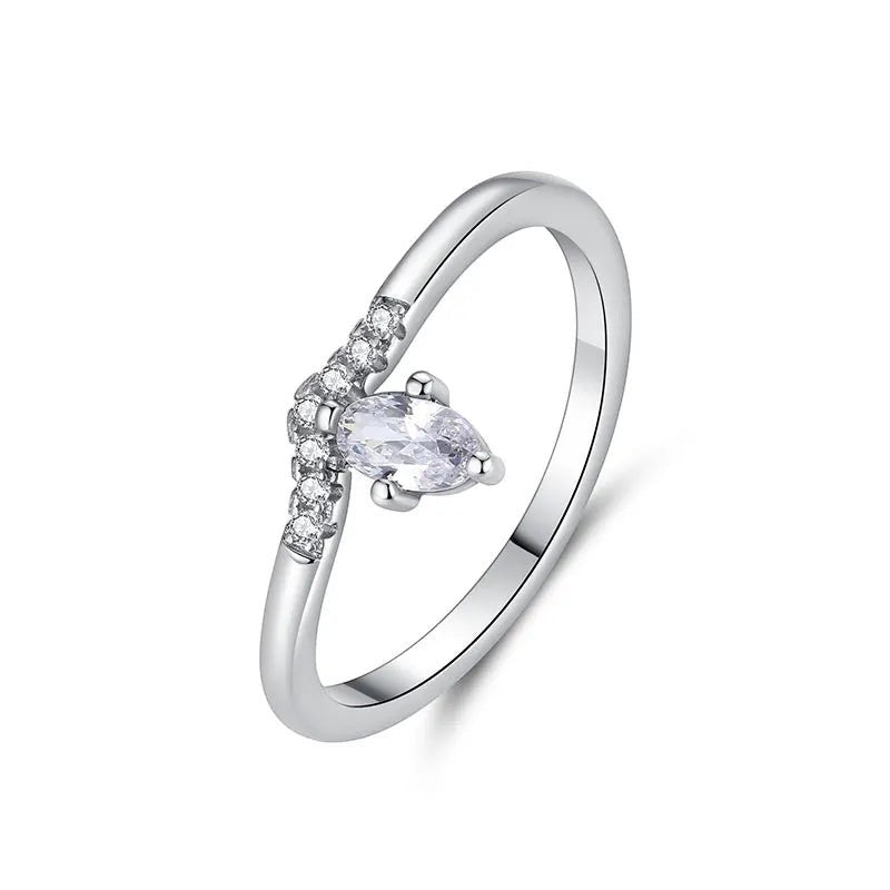 Sterling Silver CZ Ring Collection — Sun · Moon · Crown · Heart · Solitaire | JC Sunshine