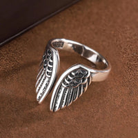 S925 Sterling Silver 3-Piece Ring Set | Matte Wide Band, Open Cuff & CZ Crossover Rings | Adjustable Stackable Set | JC Sunshine