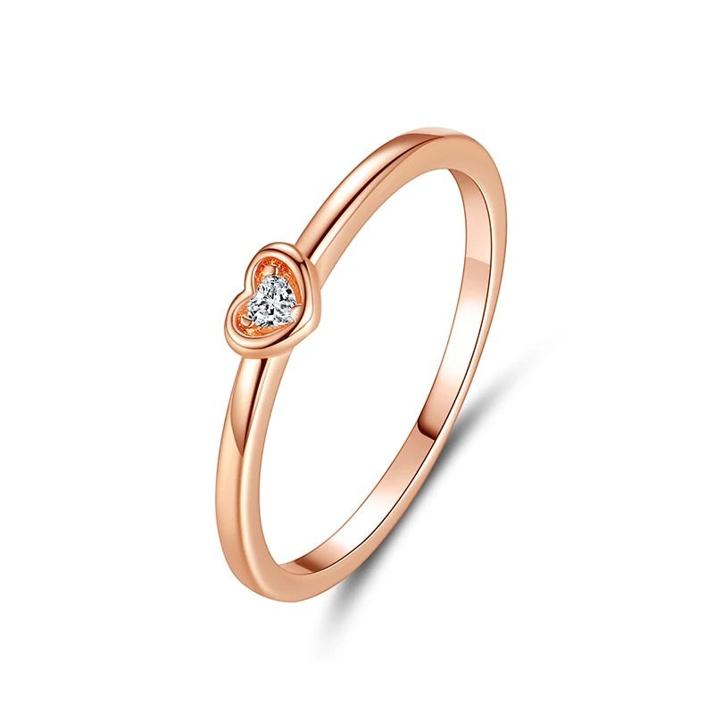 Sterling Silver CZ Ring Collection — Sun · Moon · Crown · Heart · Solitaire | JC Sunshine