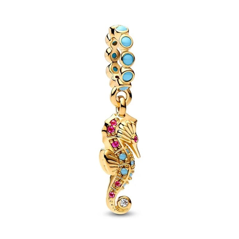 18K Gold Plated Mixed Charm Beads Set | CZ Crystal Hearts Crowns Butterfly Star Bracelet Charms | JC Sunshine Jewelry
