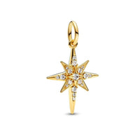 18K Gold Plated Mixed Charm Beads Set | CZ Crystal Hearts Crowns Butterfly Star Bracelet Charms | JC Sunshine Jewelry