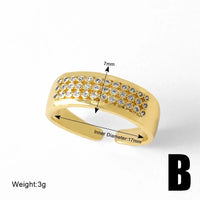 JC Sparkling Cubic Zirconia Rings