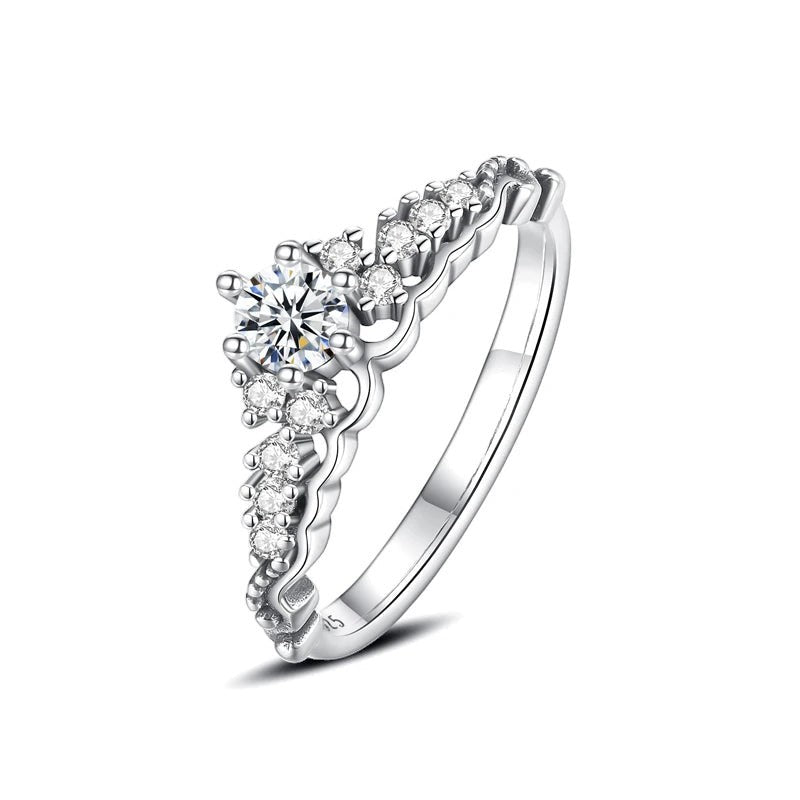 Sterling Silver CZ Ring Collection — Sun · Moon · Crown · Heart · Solitaire | JC Sunshine