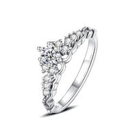 Sterling Silver CZ Ring Collection — Sun · Moon · Crown · Heart · Solitaire | JC Sunshine