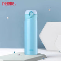 Thermos Stainless Steel Vacuum Flask 350ml/500ml | One-Touch Insulated Travel Bottle | Keep Hot & Cold | 5 Colors | JC Sunshine