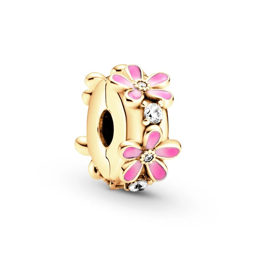 18K Gold Plated Mixed Charm Beads Set | CZ Crystal Hearts Crowns Butterfly Star Bracelet Charms | JC Sunshine Jewelry