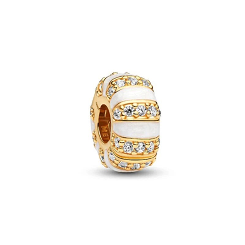 18K Gold Plated Mixed Charm Beads Set | CZ Crystal Hearts Crowns Butterfly Star Bracelet Charms | JC Sunshine Jewelry