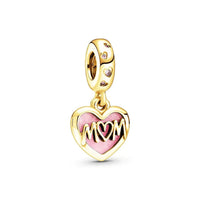 18K Gold Plated Mixed Charm Beads Set | CZ Crystal Hearts Crowns Butterfly Star Bracelet Charms | JC Sunshine Jewelry