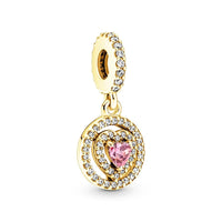 18K Gold Plated Mixed Charm Beads Set | CZ Crystal Hearts Crowns Butterfly Star Bracelet Charms | JC Sunshine Jewelry