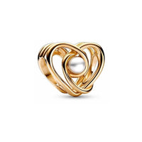 18K Gold Plated Mixed Charm Beads Set | CZ Crystal Hearts Crowns Butterfly Star Bracelet Charms | JC Sunshine Jewelry