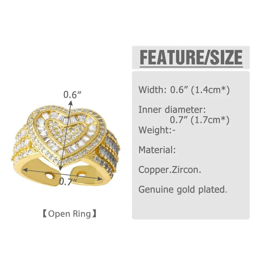 JC Sparkling Cubic Zirconia Rings