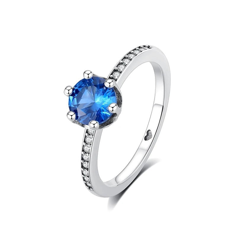 Sterling Silver CZ Ring Collection — Sun · Moon · Crown · Heart · Solitaire | JC Sunshine