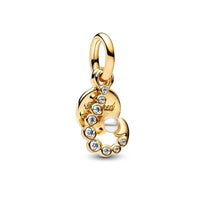 18K Gold Plated Mixed Charm Beads Set | CZ Crystal Hearts Crowns Butterfly Star Bracelet Charms | JC Sunshine Jewelry