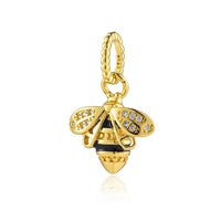 18K Gold Plated Mixed Charm Beads Set | CZ Crystal Hearts Crowns Butterfly Star Bracelet Charms | JC Sunshine Jewelry