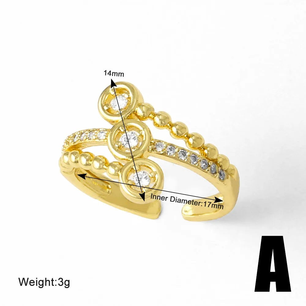 JC Sparkling Cubic Zirconia Rings