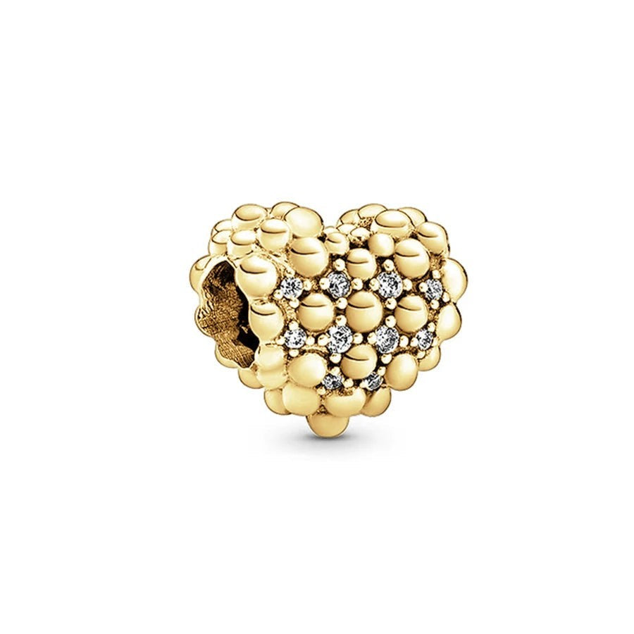 18K Gold Plated Mixed Charm Beads Set | CZ Crystal Hearts Crowns Butterfly Star Bracelet Charms | JC Sunshine Jewelry