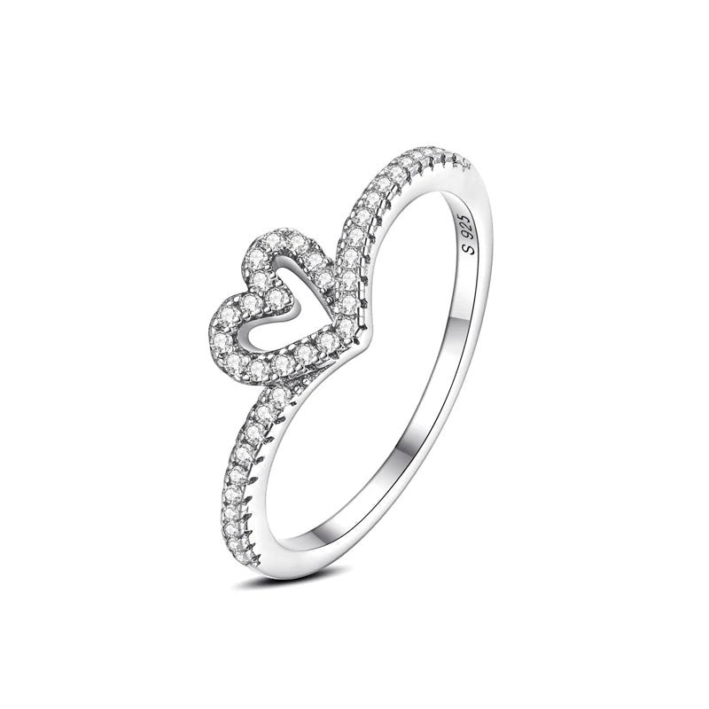Sterling Silver CZ Ring Collection — Sun · Moon · Crown · Heart · Solitaire | JC Sunshine