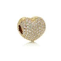 18K Gold Plated Mixed Charm Beads Set | CZ Crystal Hearts Crowns Butterfly Star Bracelet Charms | JC Sunshine Jewelry