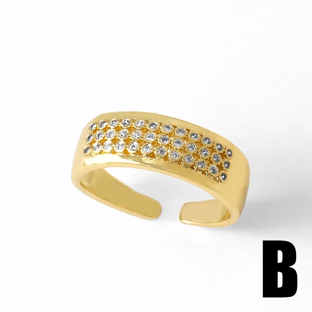 JC Sparkling Cubic Zirconia Rings