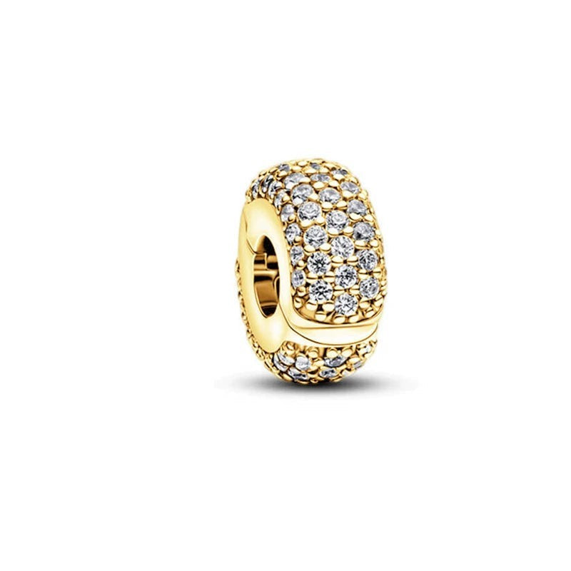 18K Gold Plated Mixed Charm Beads Set | CZ Crystal Hearts Crowns Butterfly Star Bracelet Charms | JC Sunshine Jewelry