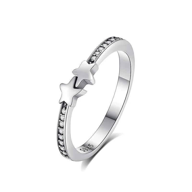 Sterling Silver CZ Ring Collection — Sun · Moon · Crown · Heart · Solitaire | JC Sunshine