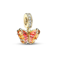 18K Gold Plated Mixed Charm Beads Set | CZ Crystal Hearts Crowns Butterfly Star Bracelet Charms | JC Sunshine Jewelry