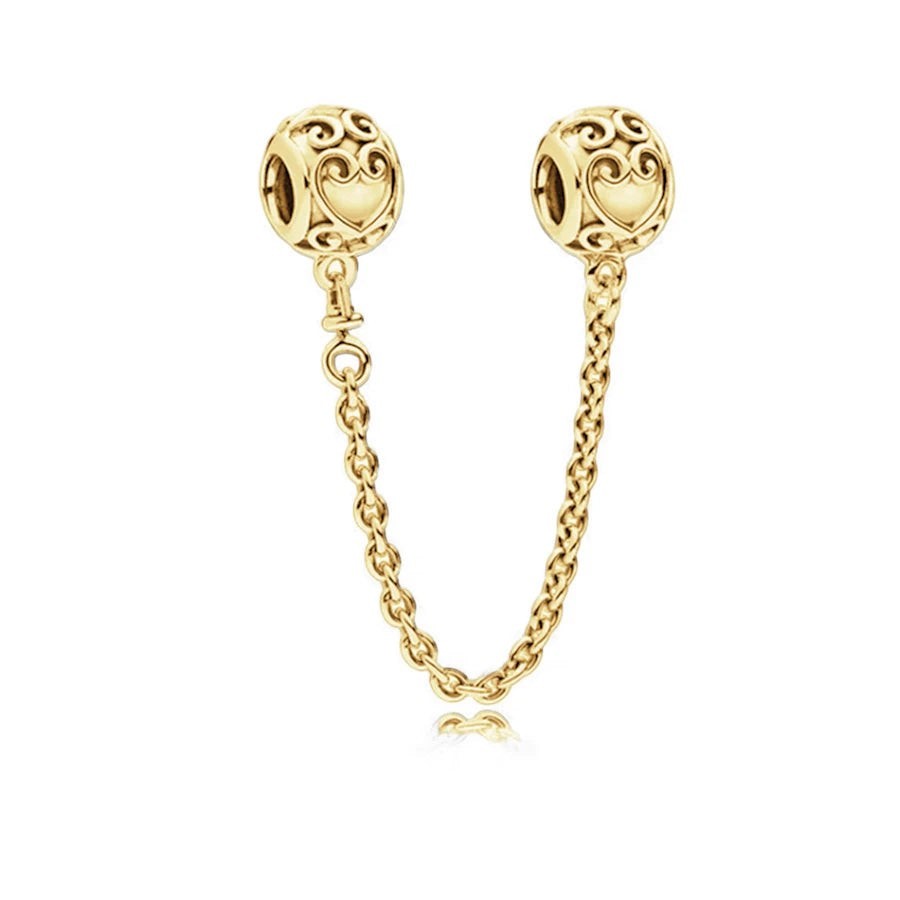 18K Gold Plated Mixed Charm Beads Set | CZ Crystal Hearts Crowns Butterfly Star Bracelet Charms | JC Sunshine Jewelry