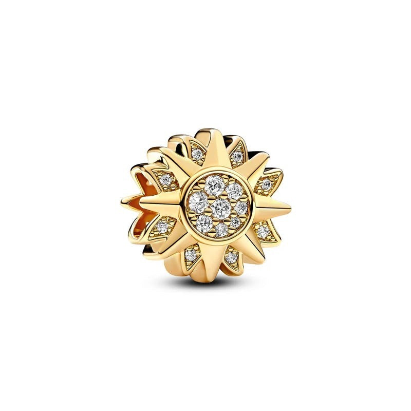 18K Gold Plated Mixed Charm Beads Set | CZ Crystal Hearts Crowns Butterfly Star Bracelet Charms | JC Sunshine Jewelry