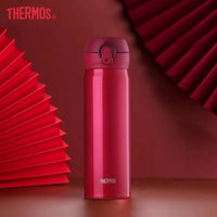 Thermos Stainless Steel Vacuum Flask 350ml/500ml | One-Touch Insulated Travel Bottle | Keep Hot & Cold | 5 Colors | JC Sunshine