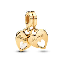 18K Gold Plated Mixed Charm Beads Set | CZ Crystal Hearts Crowns Butterfly Star Bracelet Charms | JC Sunshine Jewelry