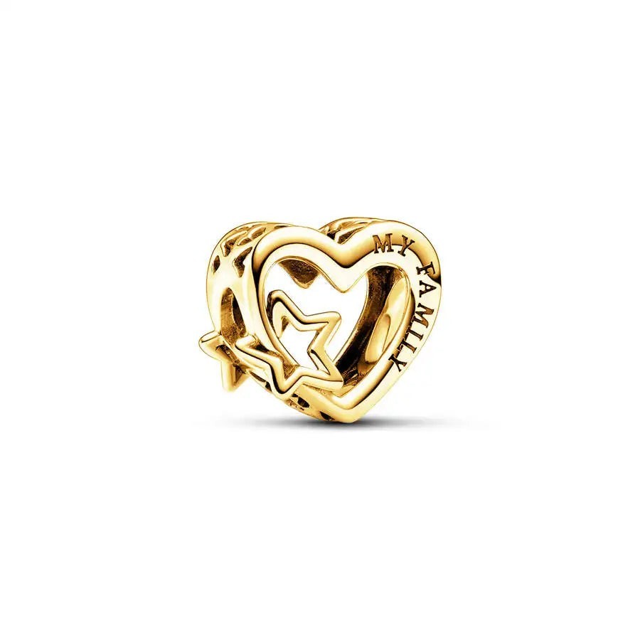 18K Gold Plated Mixed Charm Beads Set | CZ Crystal Hearts Crowns Butterfly Star Bracelet Charms | JC Sunshine Jewelry