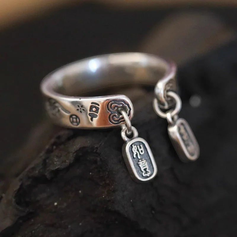 S925 Sterling Silver 3-Piece Ring Set | Matte Wide Band, Open Cuff & CZ Crossover Rings | Adjustable Stackable Set | JC Sunshine