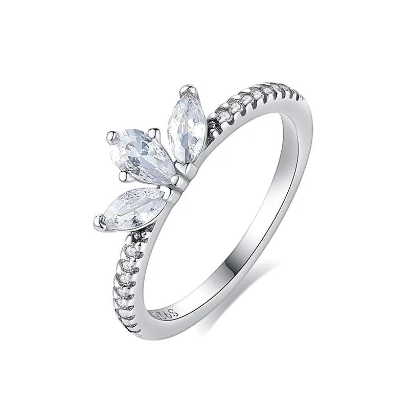 Sterling Silver CZ Ring Collection — Sun · Moon · Crown · Heart · Solitaire | JC Sunshine