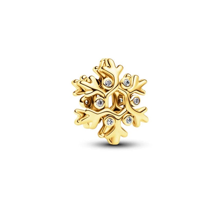 18K Gold Plated Mixed Charm Beads Set | CZ Crystal Hearts Crowns Butterfly Star Bracelet Charms | JC Sunshine Jewelry