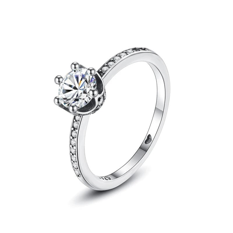 Sterling Silver CZ Ring Collection — Sun · Moon · Crown · Heart · Solitaire | JC Sunshine