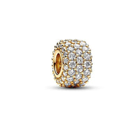 18K Gold Plated Mixed Charm Beads Set | CZ Crystal Hearts Crowns Butterfly Star Bracelet Charms | JC Sunshine Jewelry