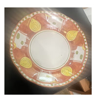 Sottimare Ceramic Round Glossy Plate Multicolor 9-1/4 Wide 7/8 Deep0